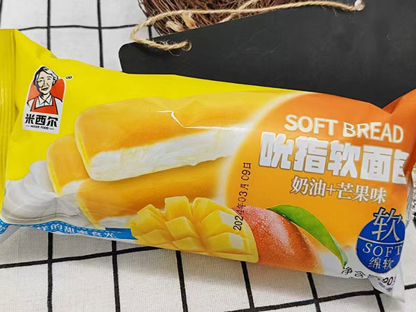 奶油+芒果味吮指軟麵包